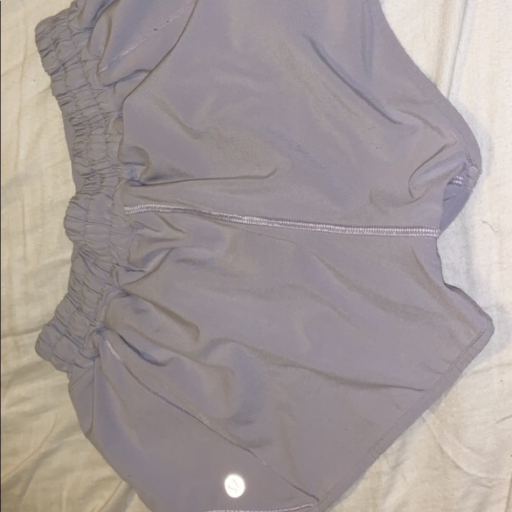 light purple lululemon shorts